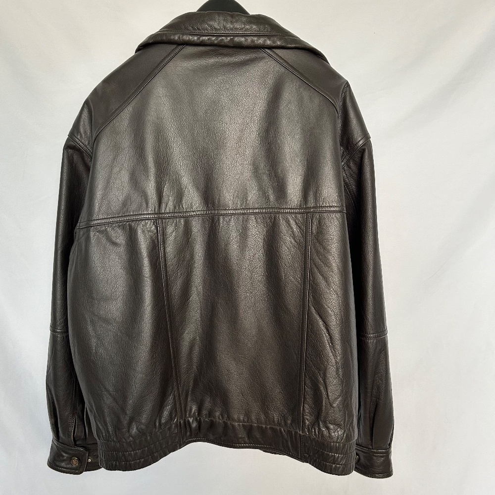 Vintage Members Only Genuine Leather Jacket,‎ Size XL - Picture 7 of 9